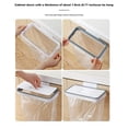 thumbnail image 5 of Over The Cabinet Door Garbage Holder Wastebaskets Trash Rack Cupboard Storage Hanger Waste Bins Basket Hanging Trash Can Rubbish Rack Portable Hanging Organizer Trash Bag Holder with Lid, 5 of 6