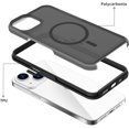 thumbnail image 4 of Magnetic Case for iPhone 15 15 Pro 15 Pro MAX Compatible with MagSafe Heavy Duty Translucent Colors Matte (Black, iPhone 15 6.1"), 4 of 7