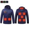 thumbnail image 4 of Roncen Unisex Winter Heated Jacket - 8-Zone Smart Temperature Control USB-Powered Thermal Heating Parka Coat - Detachable Hood Long Sleeve Outerwear with Adjustable Heat Settings, 4 of 5