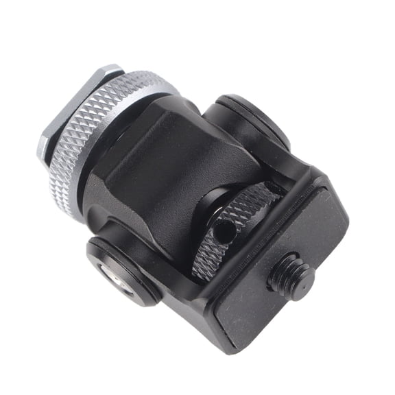 Compact Camera Accessory, Hot Shoe Mount for Lights, Microphones  Monitors, Multi,Directional Support