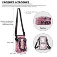 thumbnail image 6 of HELLHERO Salamander Floral Pattern with Shoulder Strap Small Crossbody Purse, Stylish Polyester for Outdoor Travel Daily Use, 6 of 7