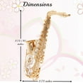 thumbnail image 5 of Matashi Saxophone Ornament, Valentine’s Day Gift for Wife, 24K Gold Plated Crystal Studded, for Mom and Wife Decorative Tabletop Showpiece, 5 of 5