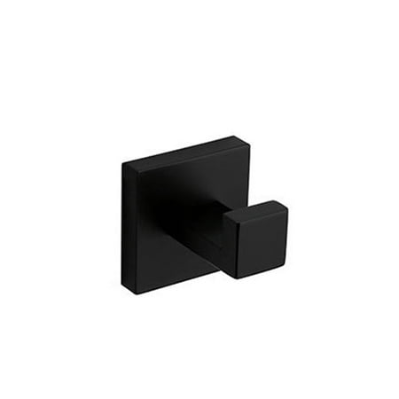 

HOMEMAXS Mutifunctional Stainless Steel Hooks Clothes Hat Hooks Hangers Square Wall Hooks Single Hook with Screws for Bathroom (Black)