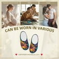thumbnail image 7 of Fotbe Psychedelic Sunflowers Pattern Women's Fuzzy Curly Fur Memory Foam Loafer Slippers Indoor Outdoor Slippers Winter Home Shoes-35/36, 7 of 7
