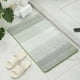 thumbnail image 1 of Alfombra de baño de microfibra de 24x16 pulgadas, alfombra de piso súper absorbente antideslizante, lavable a máquina, alfombra de baño gruesa ultra suave con acolchado de alta densidad para baño, 1 of 7