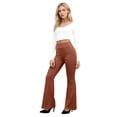 thumbnail image 5 of Laqbezok Women's High Waist Flare Yoga Pants, Bootcut Office Work Trousers with Pockets, Athleisure Slim Fit Activewear, 5 of 7