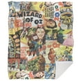 thumbnail image 2 of LOGOVISION The Wizard of Oz All Over Character Print 2 Silky Touch Sherpa Back Super Soft Throw Blanket, 2 of 5