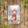 thumbnail image 2 of Playful Whippet Welcomes Winter Snowy Day with Cardinal Bird Vertical Metal Aluminum Sign Dog Lover Wall Art Home Decor - 2017, 2 of 5