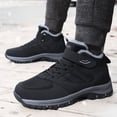 thumbnail image 3 of Outdoor Snow Boots for Women Men Waterproof Nonslip Hiking Winter Booties Lace up Hook and Loop Athletic Ankle Boots Black 6, 3 of 6