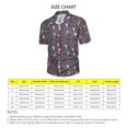 thumbnail image 4 of Camisa hawaiana de manga corta con cuello vuelto y tela de secado rápido para hombre, con estampado de piña, ideal para la playa, 4 of 5