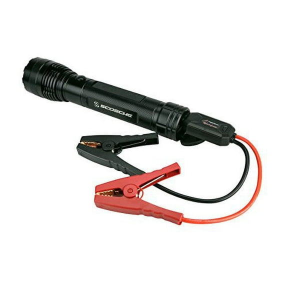 SCOSCHE PBJF400 PowerUp 400 Torch Portable 1,000 Lumen Flashlight and Car Jump Starter with 5,100 mAh 400A Portable Battery with USB Port for use in 4 and 6-Cylinder Vehicles or Motorcycles