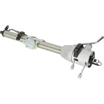 Universal GM Tilt Steering Column, 32" Raw Steel, 5-Position Tilt, Integrated Turn Signal & Hazard Switch, Fits ’69-’94 GM Specs, Ready-to-Paint, With Billet Controls & 1-Inch DD Output Shaft