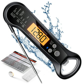 Copkim 6 Pcs Waterproof Food Thermometer for Water, Liquid, Candle and  Cooking Digital Meat Thermometer with Long Probe Instant Read Thermometer  for