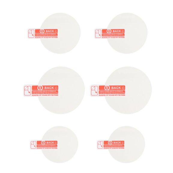 BRIGHTFUFU Premium Watch Film, Transparent and Protective, White Tempered Glass, 6Pcs