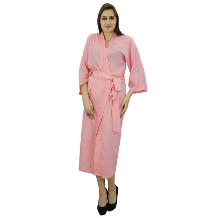 

Bimba Women Long Solid Belt Robe Soft Modal Cotton Wrap Round Plain Bath Robe