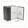 thumbnail image 3 of BEBERLINI Men Stud Earrings CZ 14K Gold Plated Stainless Steel Jewelry Square 5 mm, 3 of 7