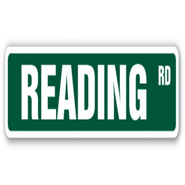 SignMission SS-836-READING Panneau de Lecture de Rue 36 Po - Bibliothèque pour Amoureux Coin Kindle