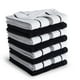 thumbnail image 1 of Juego de paños de cocina KitchenAid Albany, paquete de 8, ónix negro/blanco, 30 x 30 cm, 1 of 4
