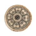 thumbnail image 3 of Posavasos de moda con bordado de encaje, mantel individual para oficina Negro, 3 of 9