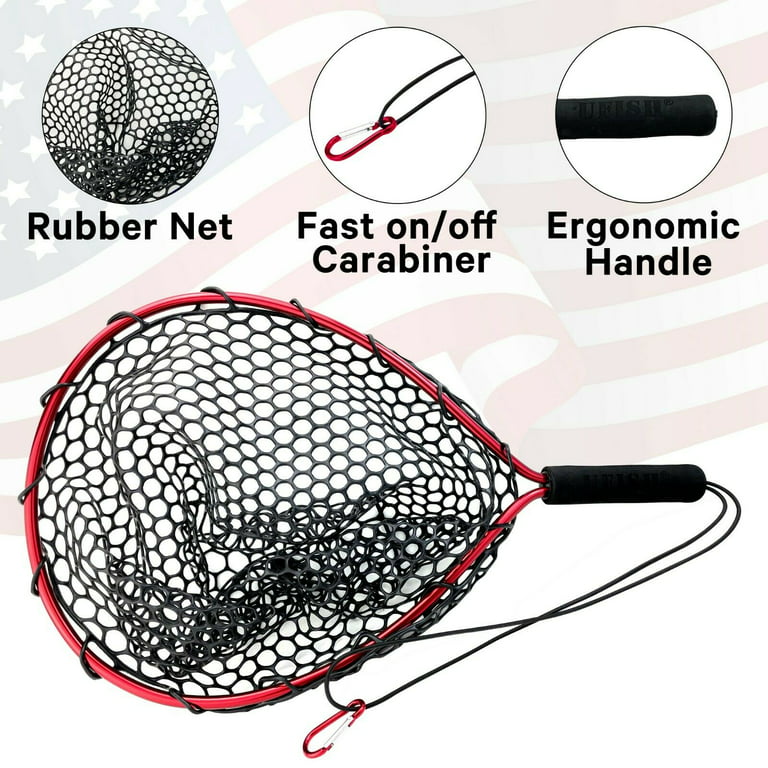 Hlotmeky Fishing Net Rubber Landing Net Large Palestine
