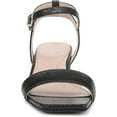 thumbnail image 3 of Naturalizer Women's Hana Strappy Dress Sandal Black Leather 10W, 3 of 5