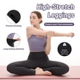 thumbnail image 4 of Hipuroga High Waisted Leggings 25" Soft Lounge Yoga Pants for Women High-Stretch for Workout Running Dark Grey L, 4 of 6