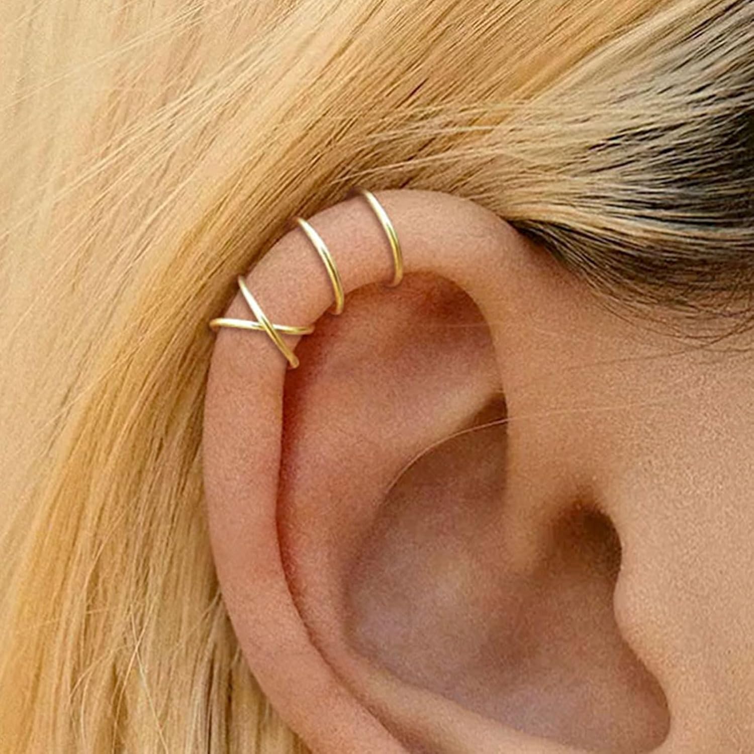 Ear Cuff Elegant Earrings for Women No Piercing Silver Ear Cuffs Cartilage Jewelry Trendy 2025[a469]