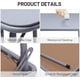 thumbnail image 4 of HOMYLIN Mesa Plegable de Patio, Mesa de Campismo Cuadrada Impermeable y portátil 86X86Cm Mesa de Picnic Cuadrada Plegable Portátil para Camping, Partido,Exterior, Gris, 4 of 5