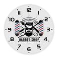 thumbnail image 3 of Vintage Barber Pole Decorative Wall Watch for Barber Shop Haircut Barbershop Large Wall Clock for Hair Stylist Hairdresser Gift（12 Inch）, 3 of 6
