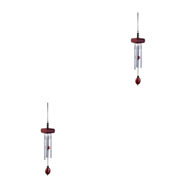 Bearachild Campanas de viento pequeñas para exteriores, adecuadas para cualquier ocasión, para todos los detalles elegantes del hogar, opción GMT11RD 2Conjunto