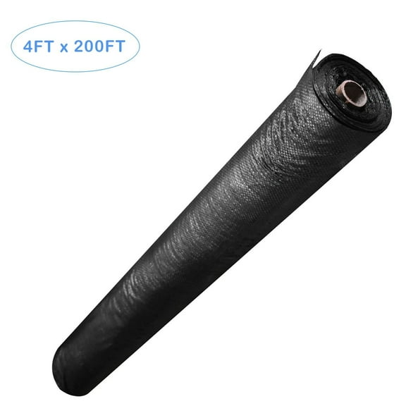Weed Barrier, Heavy-Duty Garden Weed Landscape Fabric Durable Polypropylene Cloth for Gardening, Soil Erosion Control, and UV stabilized (4FT x 200FT)