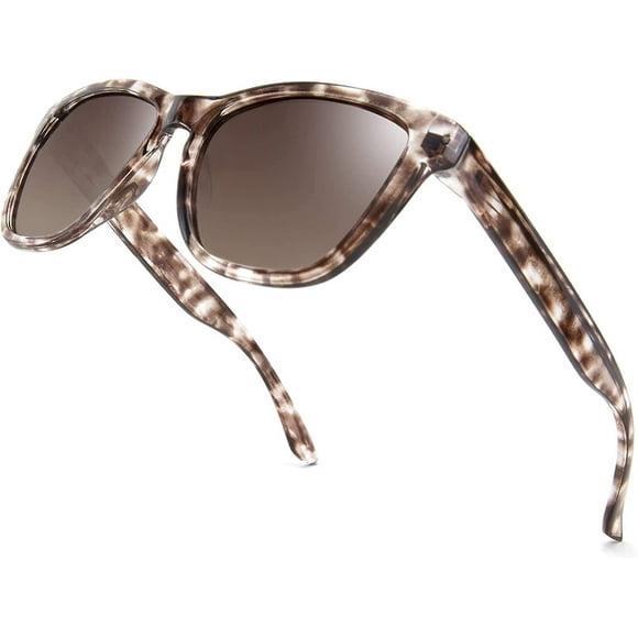 Gafas de sol cuadradas polarizadas retro Heytea, sencillas, con montura floral y estampado de camuflaje colorido para mujeres y hombres B2753