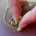thumbnail image 4 of Hermès Collier Pendentif Mini Pop H en Or Laqué Blanc, 4 of 5