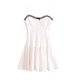 thumbnail image 3 of HH TRAF Vestido mini sin mangas con corpiño liso sexy de nueva moda para mujer Vestido camisero plisado elegante con espalda descubierta y cremallera para mujer, 3 of 5