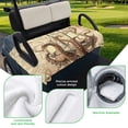 thumbnail image 5 of Golf Cart Seat Covers for 2 Seater, Vintage Octopus Soft Microfiber Cart Seat Towel Blanket, Beige Nautical Coastal Retro Absorbent Breathable Non Slip Bench Seats Protector for Golf Course 51"x31", 5 of 9