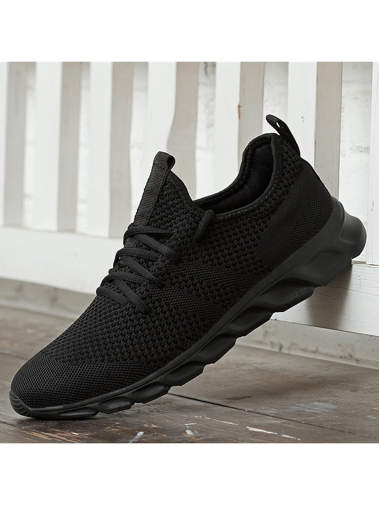 Harsuny Walking Shoes for Men Wide Width Women Sneakers Lace Up Casual Shoes Running Sport Shoess Black 11 Walmart