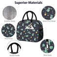 thumbnail image 4 of Womens Dark Blue Dinosaurs Space Pattern Lunch Box for Work,Insulated Lunch Bag for Women,Loncheras Para Mujer,Leakproof Adult Lunch Bag for Work,Beach,Travel,Picnic,Camping, 4 of 7