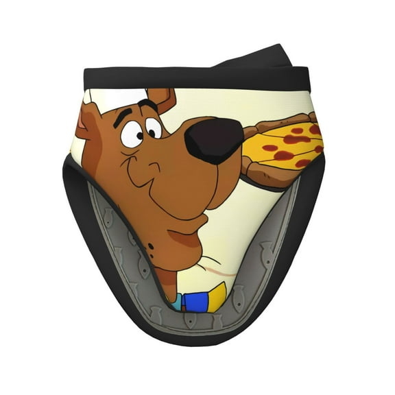 Saiise Scooby-Doo Print Mini Silicone Oven Mitts Heat and Slip Resistant Kitchen Mittens,Short Oven Gloves for Safe Cooking Baking & Grill,5.9"x5.9",1 PC