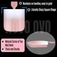 thumbnail image 3 of shiyou-Ombre French Tip Press on Toe Nail Tips, Sharp Square Pre-Designed Soft Gel False Toenail Extension, BABY PINK Pre-applied Tip Primer & Base Coat, Full Cover Acrylic DIY x 15 Sizes 240 pcs, 3 of 4