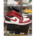 thumbnail image 1 of Ni - ke Ni - ke Air Jordan 1 Low Shoes Bulls White Gym Red Black 553558-163 Mens 12, 1 of 5