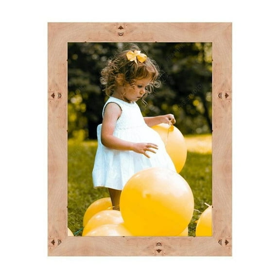 Natural Wood Burl Picture Frame Wall Hanging Custom Framing