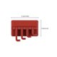 thumbnail image 2 of Cateissary Colgador trasero para puerta montado en la pared, colgador de llave colgante, gancho gratis, soporte organizador de cocina para Cocina y Comedor Rojo, 2 of 6
