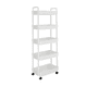 thumbnail image 1 of Carrito Auxiliar Organizador Multiusos 5 Niveles 360° Ruedas, Color Blanco, 1 of 4