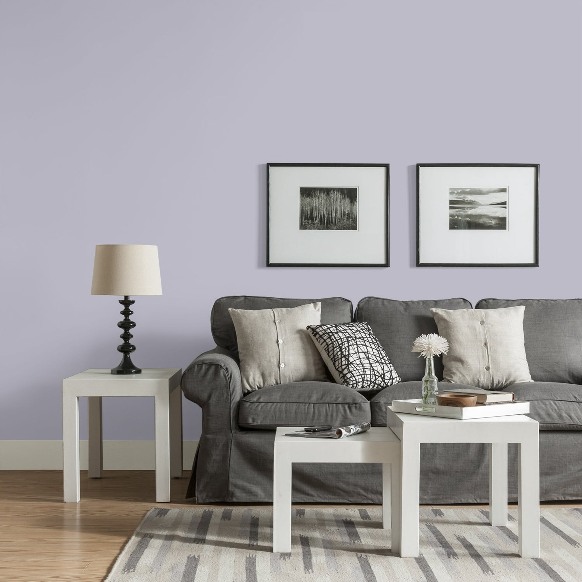Glidden HEP Silverberry / Purple, Eggshell Interior Paint with Primer, 1 Quart