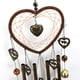 thumbnail image 5 of Xihbxyly Campana de Viento con Forma de Corazón, Diseño de Atrapasueños, Decoración Bohemia para Exteriores, Sonido Dulce con Campanas de Aluminio y Hierro, Decoración de Jardín, Sueño Relajante (Jue, 5 of 7