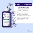 thumbnail image 2 of Klorane Plant-Based Purple Shampoo with Centaury, Brightens Blonde, Platinum, Silver, Gray or White Hair, Neutralizes Unwanted Yellow and Copper Tones, Paraben, Silicone and Sulfate Free, 13.5 Fl Oz, 2 of 6