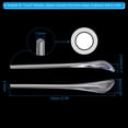 thumbnail image 2 of Uxcell Glasses End Tips 1 Pairs Eyeglass Anti Slip Ear Sock Pieces Tube Sleeve Replacement Temple, Transparent Style 4, 2 of 5