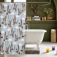 thumbnail image 3 of Manfei Flying Mallard Duck Shower Curtain 72Wx78L,Rustic Waterfowl Bath Curtain, 3 of 5