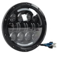 thumbnail image 3 of Faro redondo, faro LED para motocicleta de 7 pulgadas Faro redondo para motocicleta Faro LED para motocicleta Rendimiento confiable, 3 of 9