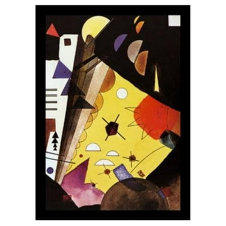 Wassily Kandinsky Artwork - buyartforless Tension in Height (Tension En Hauteur) by Wassily Kandinsky Framed Wall Poster